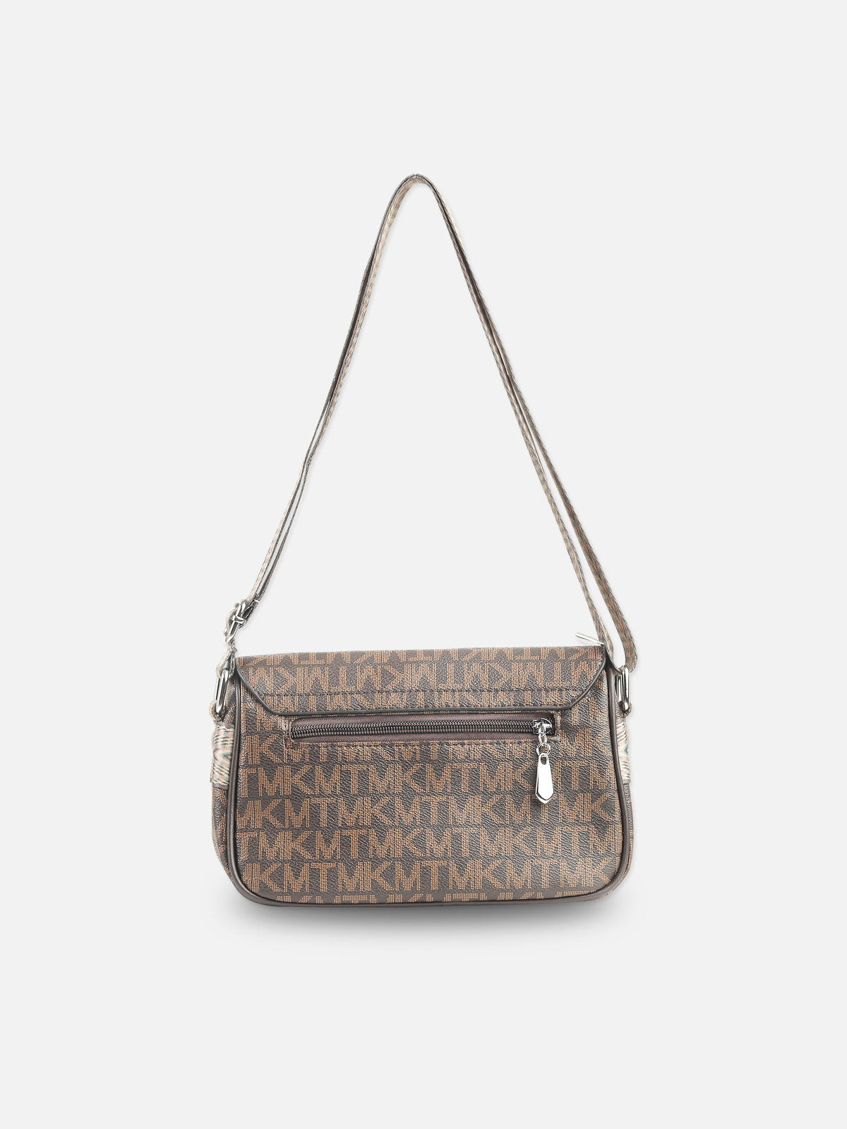 Designer MKT Monogram Shoulder Bag for Women – Brown Logo Print