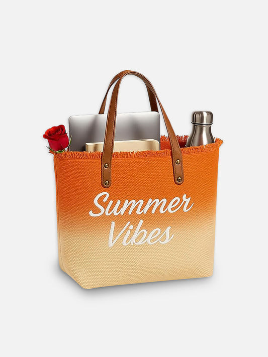 Summer Vibes Dual Tone Tote Bag