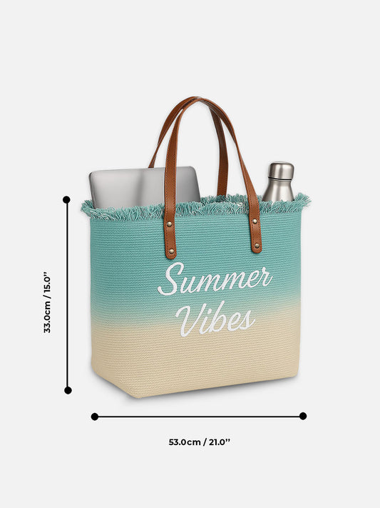 Summer Vibes Dual Tone Tote Bag