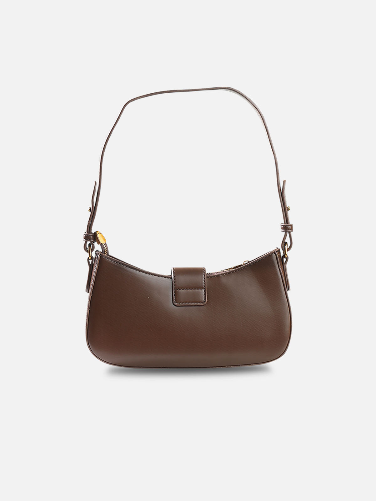 Celine Triomphe Classic Shoulder Bag – Dark Mocha Faux Leather