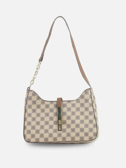 Monogrammed Baguette Bag with Lock