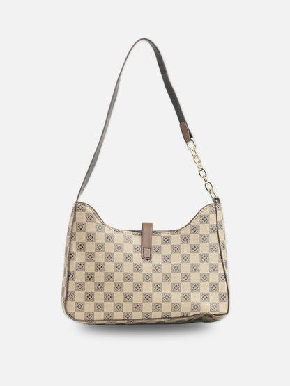 Monogrammed Baguette Bag with Lock