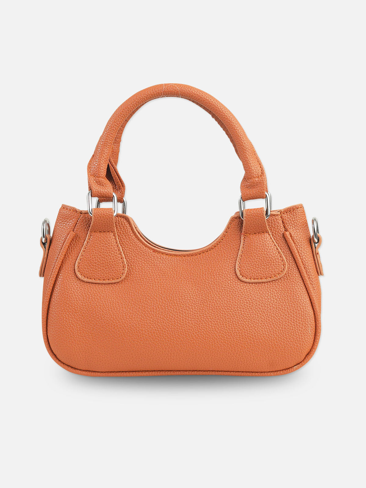 Stylish Tan Faux Leather Hobo Bag
