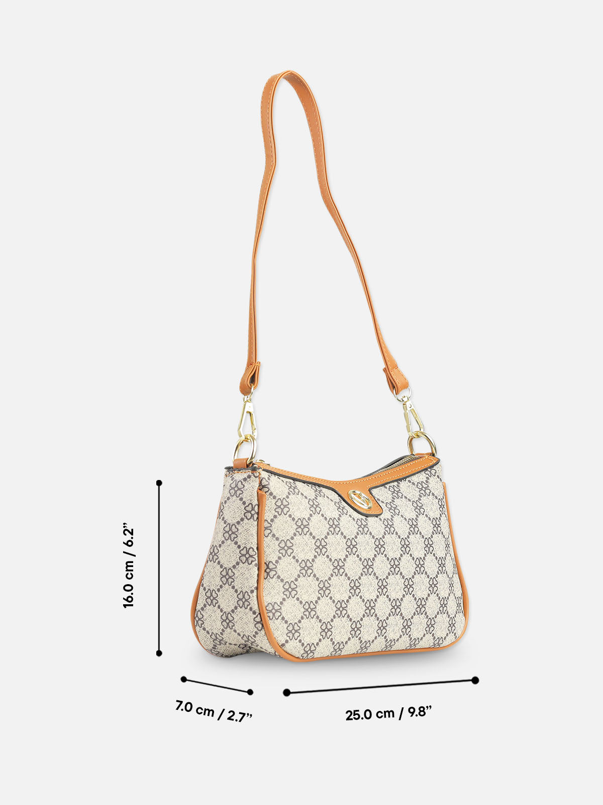 Neutral Monogram Baguette Bag