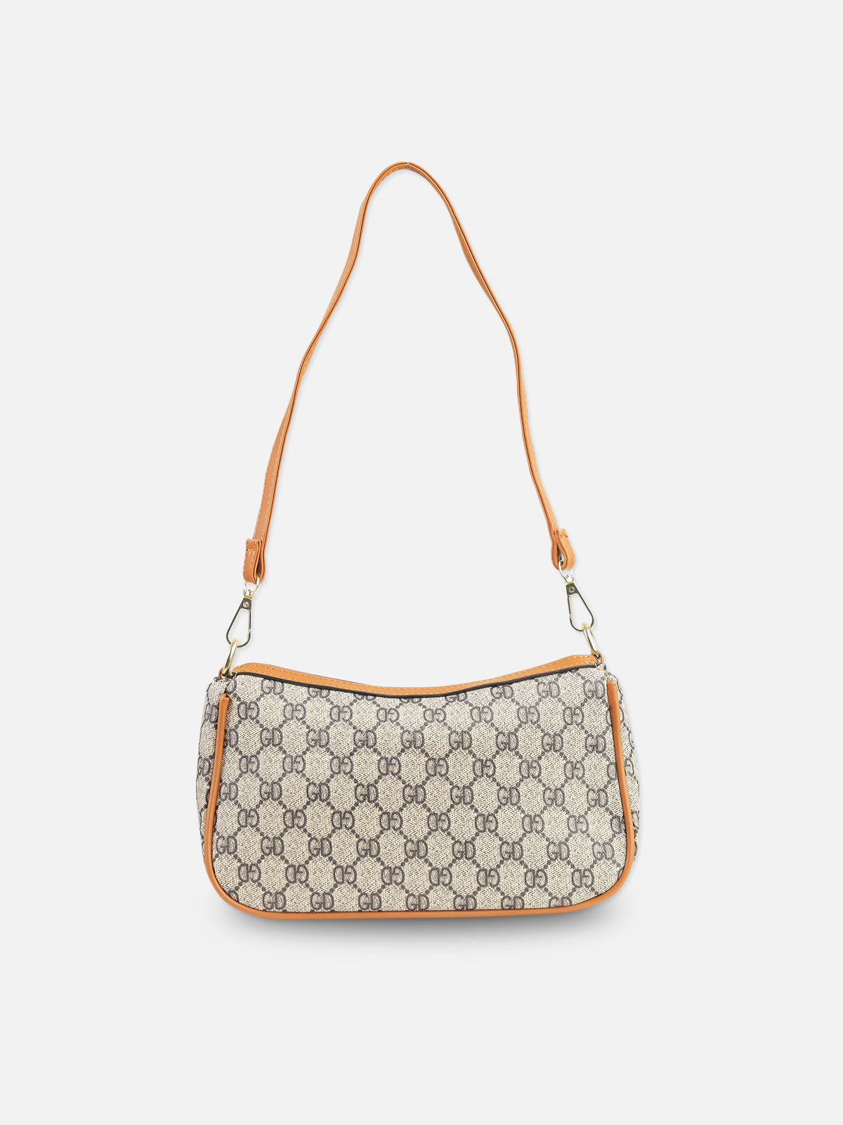 Tan and Brown Monogram Baguette Bag