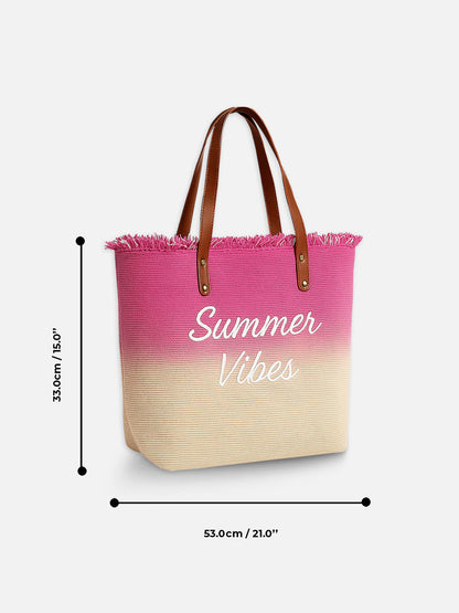 Summer Vibes Dual Tone Tote Bag