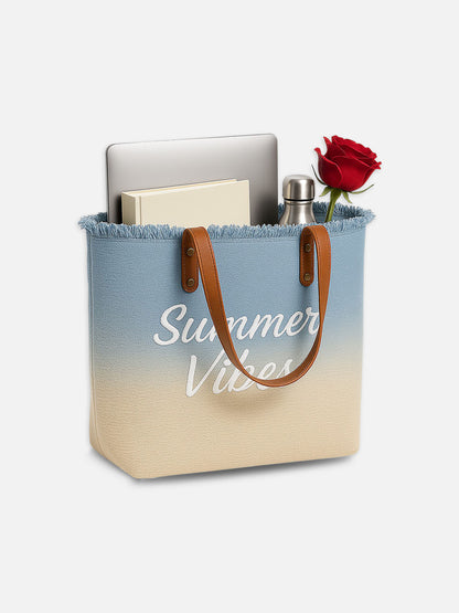 Summer Vibes Dual Tone Tote Bag