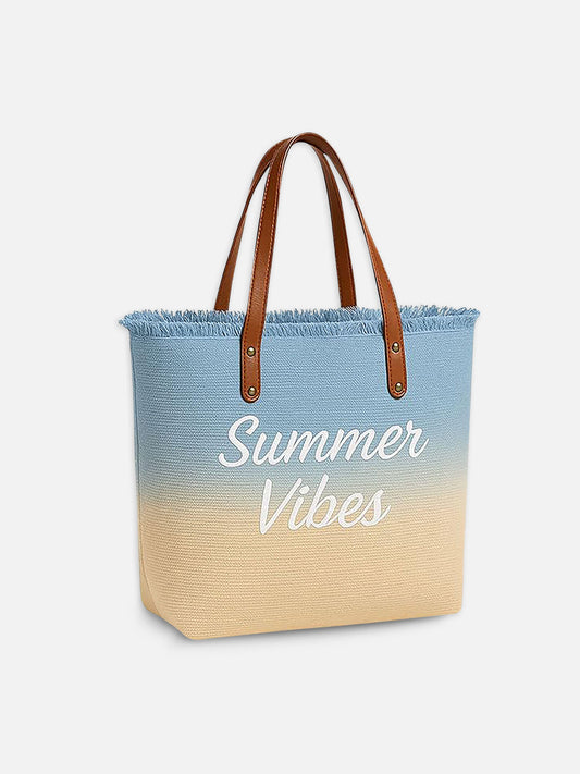 Summer Vibes Dual Tone Tote Bag