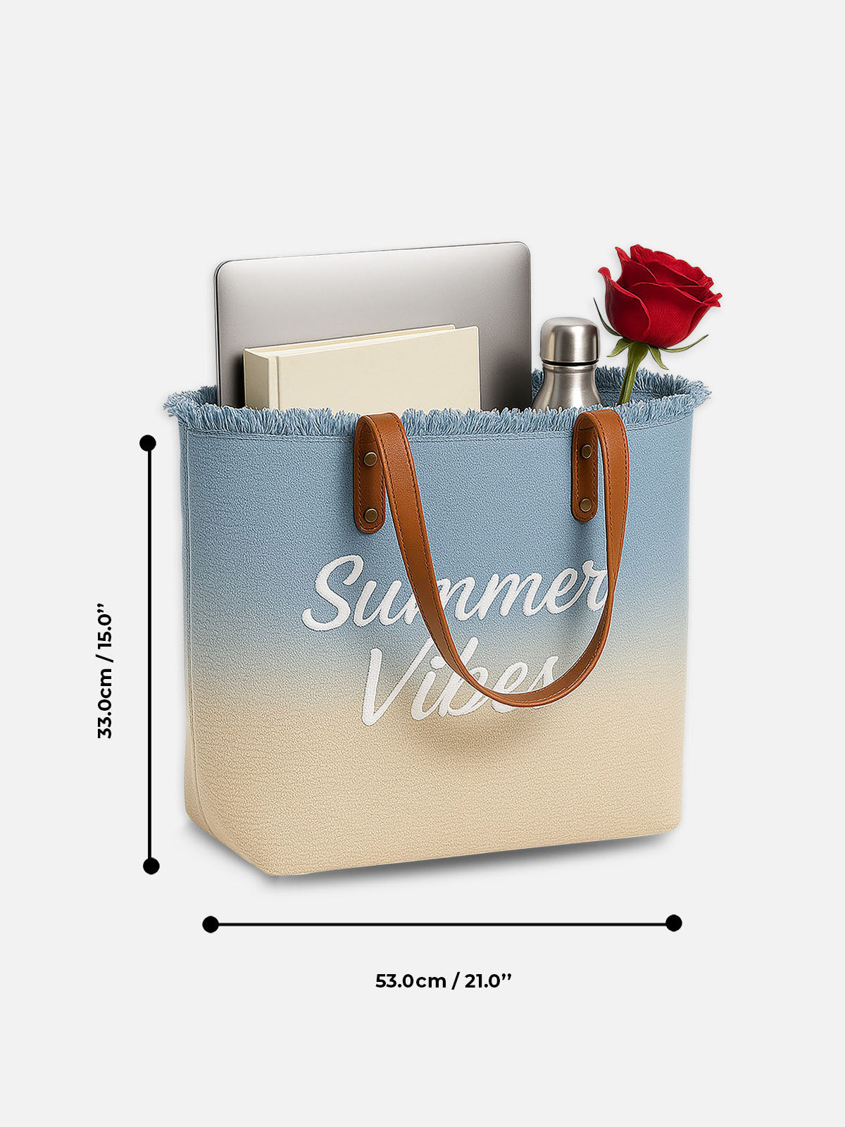 Summer Vibes Dual Tone Tote Bag
