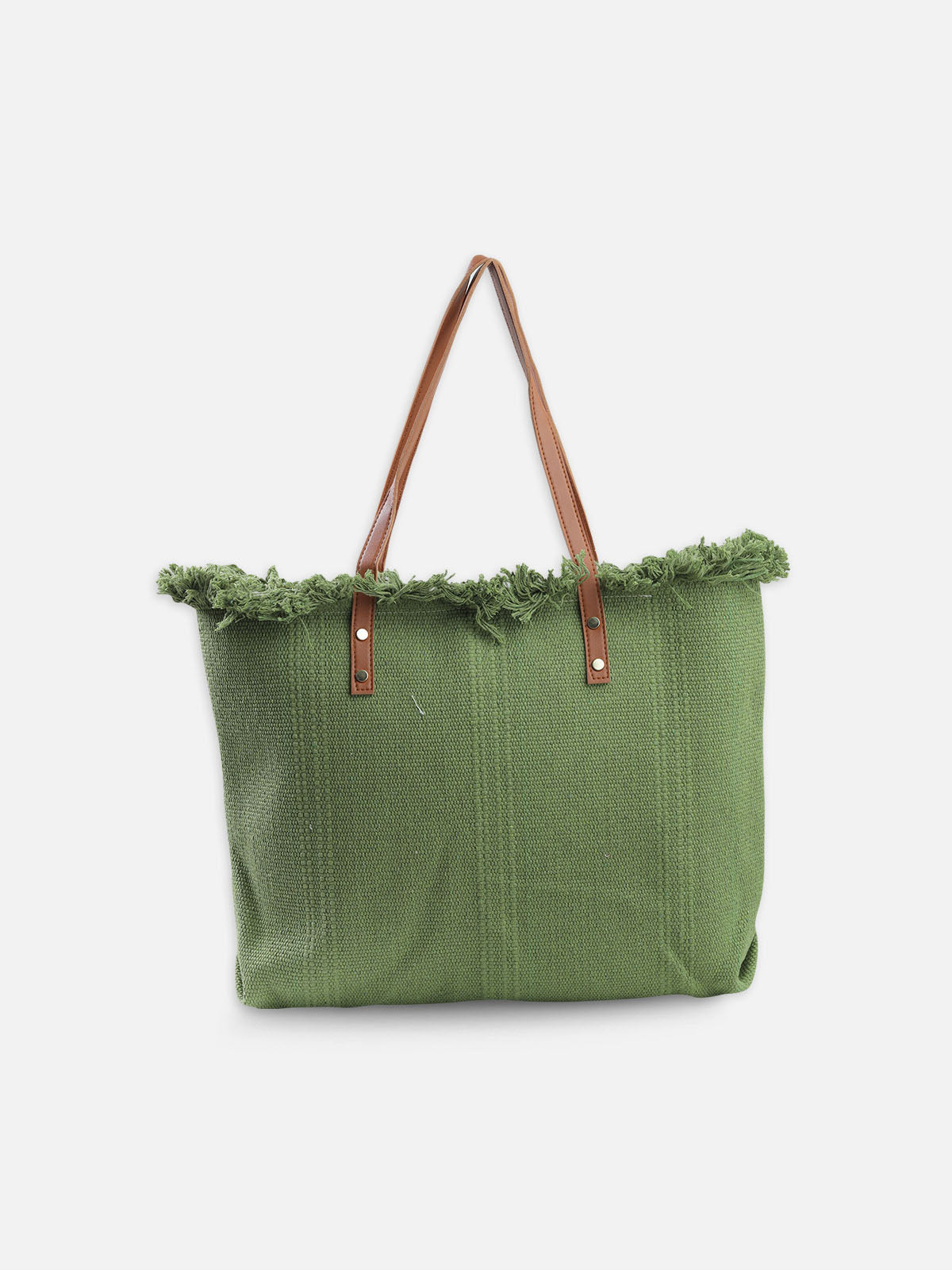 Summer Vibes Tote Bag with Fringe Details