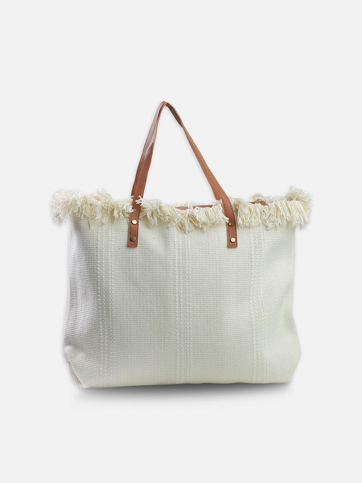 Summer Vibes Tote Bag with Fringe Details