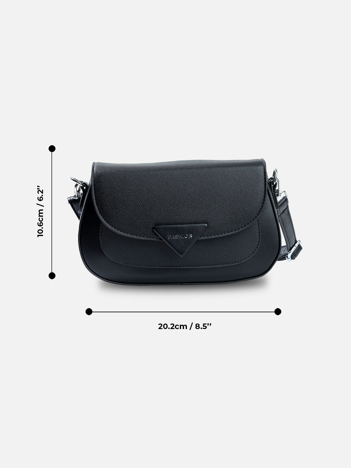 Classic Black Flap Shoulder Bag