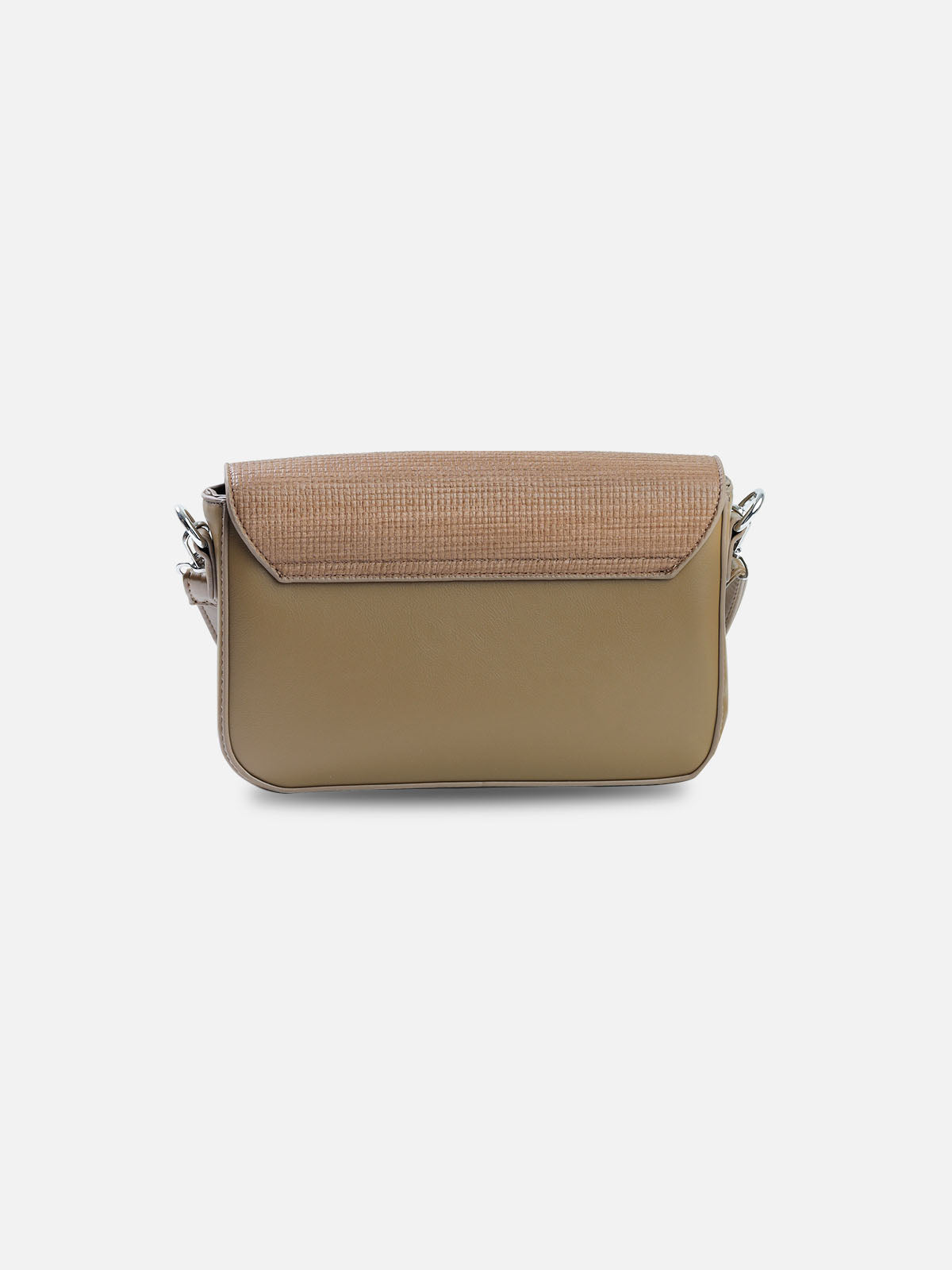 Textured Tan Structured Shoulder Bag – Earth Tones Collection