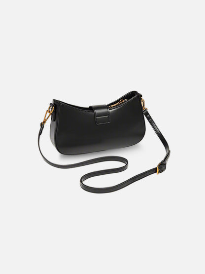 Celine Triomphe Classic Shoulder Bag – Black Faux Leather