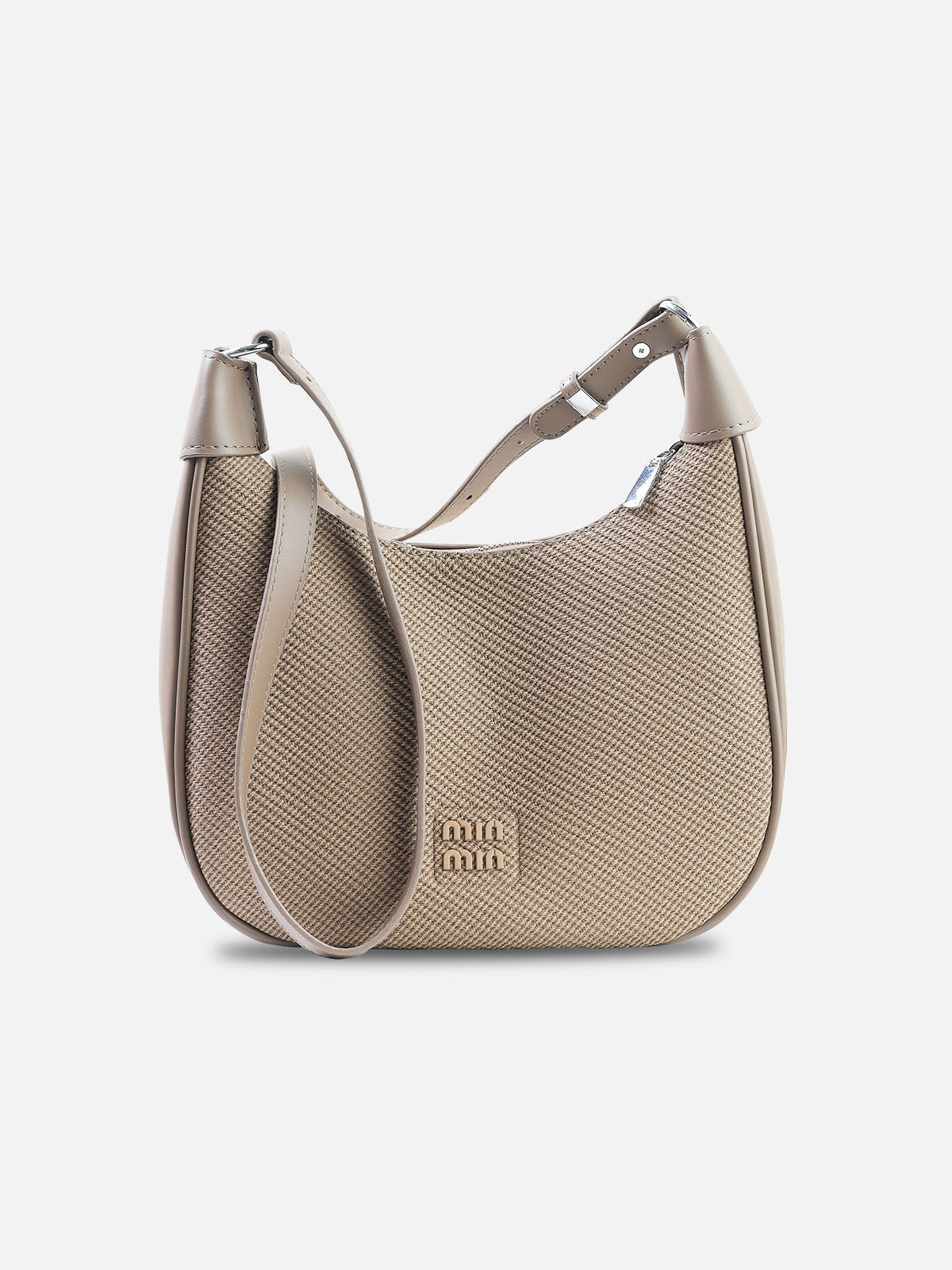 Textured Saddle Shoulder Bag – Mocha Taupe | Min Min