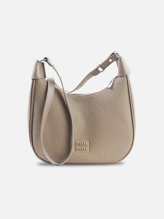 Textured Saddle Shoulder Bag – Mocha Taupe | Min Min