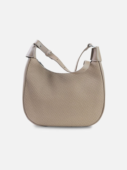 Textured Saddle Shoulder Bag – Mocha Taupe | Min Min