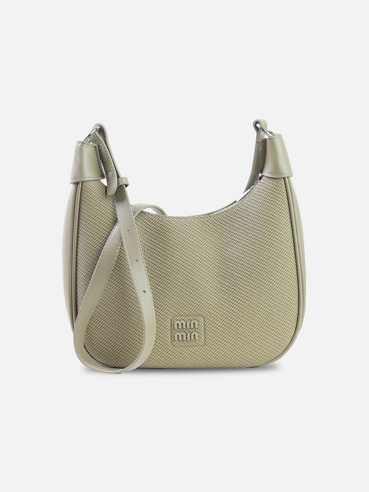 Textured Saddle Shoulder Bag – Olive Sage | Min Min
